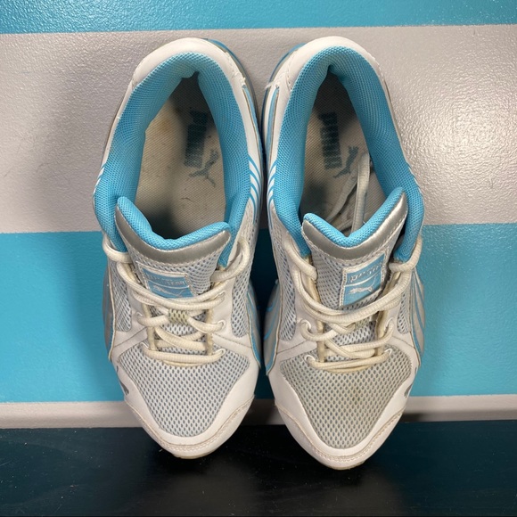 Puma white and blue running shoes - Picture 7 of 8